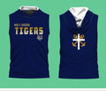 Youth Sleeveless Compression Shirt (Navy Blue)